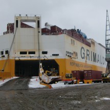 The big entrance of our vessel, the Repubblica Argentina